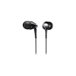 Sony MDR-EX76/BLK EX Style Headphones with Carrying Case (Black) - Click Image to Close