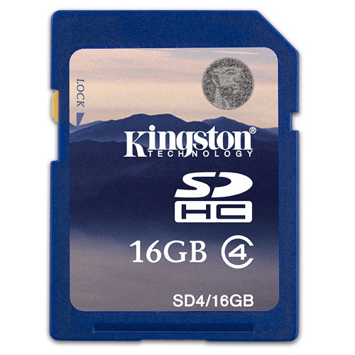 Kingston 16GB Secure Digital High Capacity (SDHC) Card - Class 4