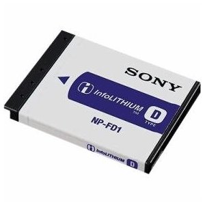 Sony NPFD1 Rechargeable Battery Pack (Retail Packaging) - Click Image to Close