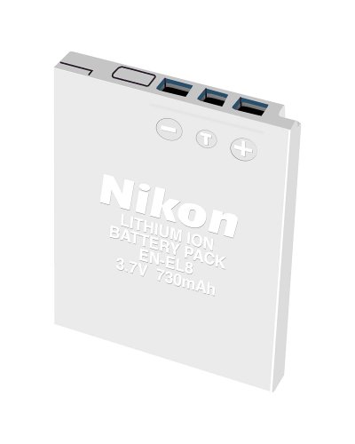 Batterie Lithium-ion Rechargeable Nikon EN-EL8 pour P1, P2, S1,