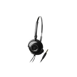 Audio Technica ATHFW3BK On-Ear Headphones, Black
