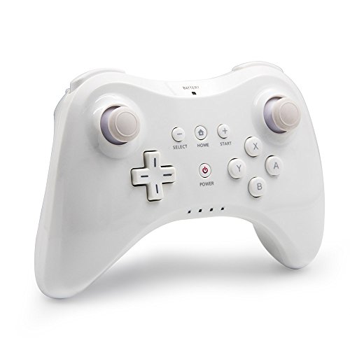 Bluetooth Game Controller Joystick Gamepad for WIIU (White)