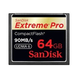SanDisk 64GB Extreme Pro CompactFlash Card - UDMA 90MB/s 600x