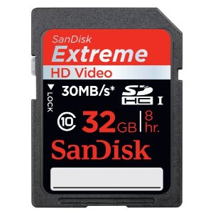 SanDisk Extreme SD 32 GB SDHC Flash Memory Card SDSDX-032G