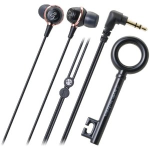 Audio Technica ATH-CKF500BK In-Ear Headphones with Rhinestone, B