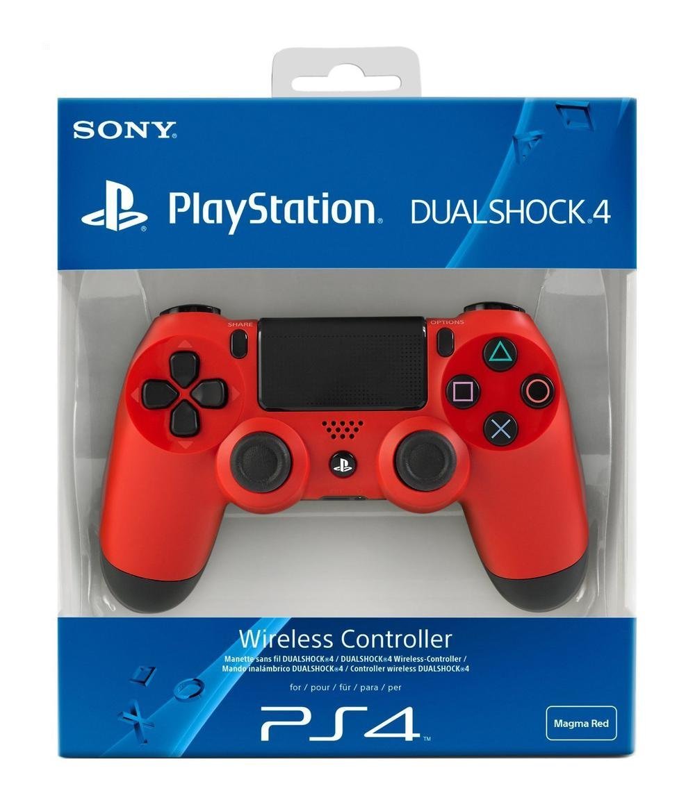Manette sans fil DualShock 4 pour PlayStation 4 - Rouge magma