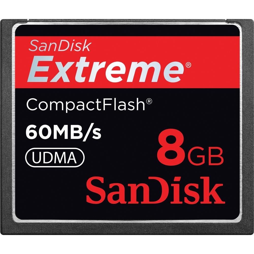 SanDisk 8GB Extreme CompactFlash Card - Click Image to Close