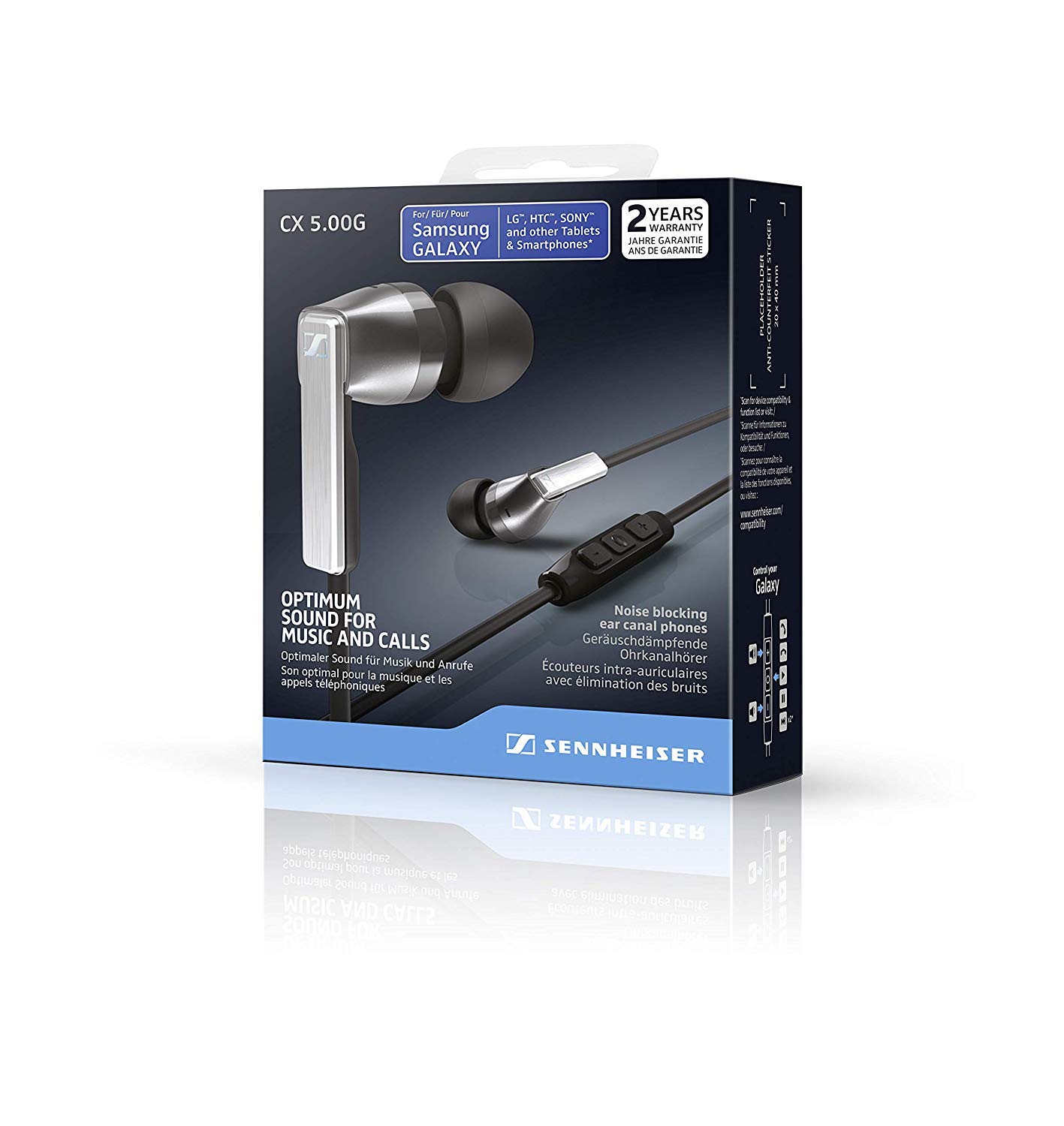 Auriculares sennheiser electronicos CX 5.00G de canal de oído (
