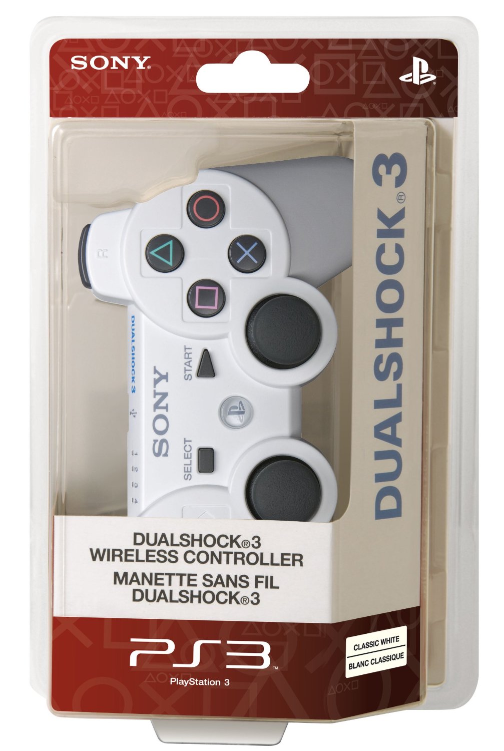 PlayStation 3 Dualshock 3 Wireless Controller (Classic White)