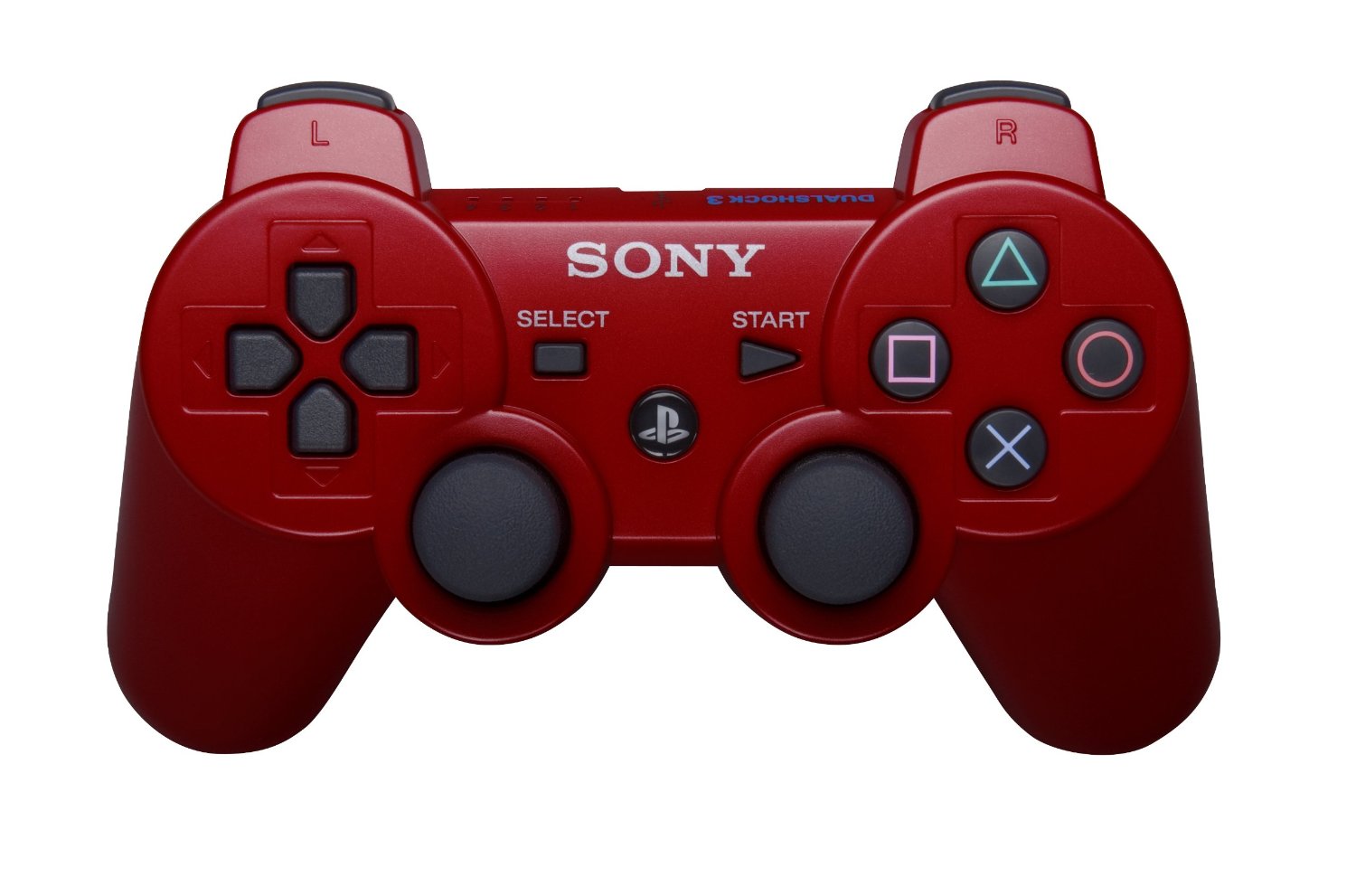 PlayStation 3 Dualshock 3 Wireless Controller (Red) - Click Image to Close