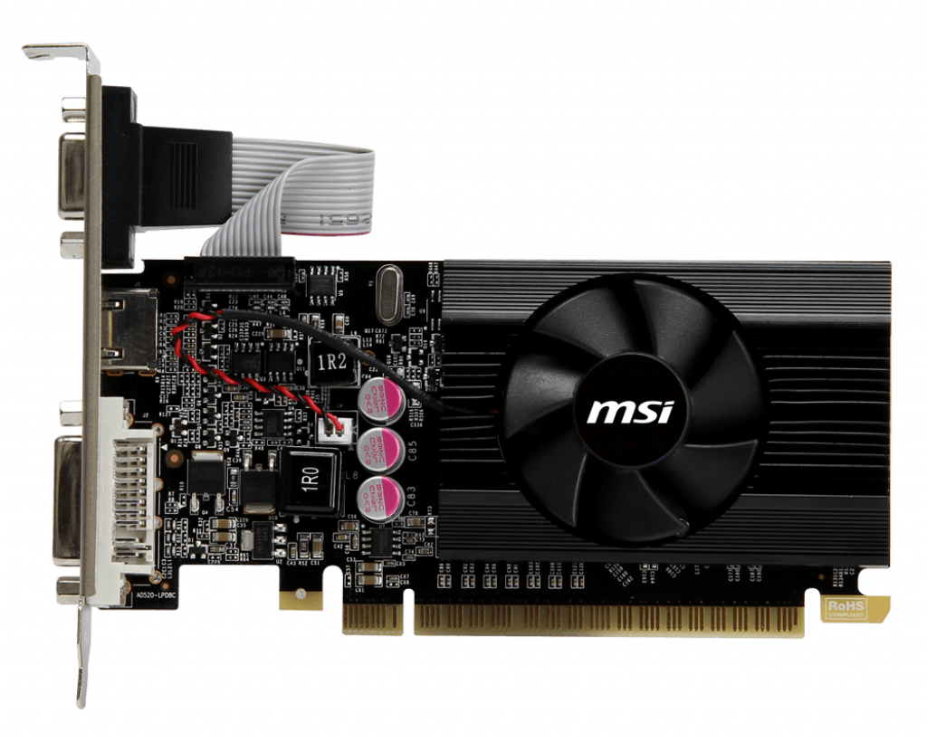 MSI NVIDIA N610GT-MD1GD3/LP GeForce GT 610, 1GB DDR3